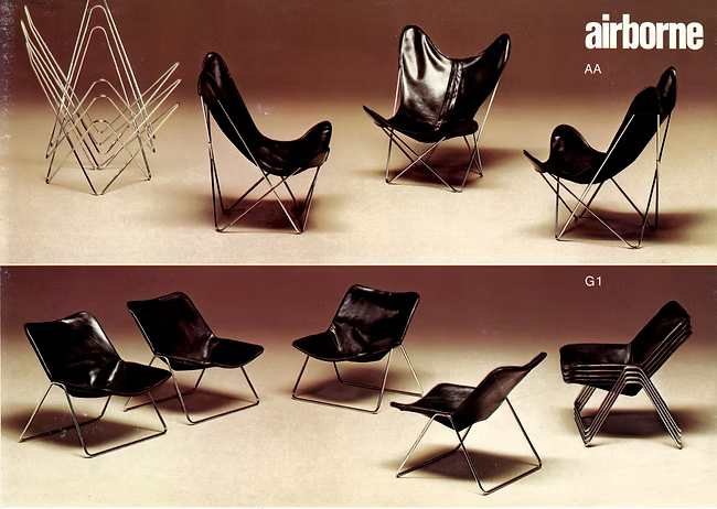 la chaise papillon et d'autres création de la compagnie airborne dans les musées