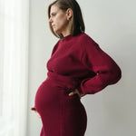 Charlotte - Jupe bordeaux Femme - boutique décoration Montreal