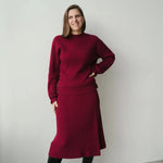 Charlotte - Jupe bordeaux Femme - boutique décoration Montreal