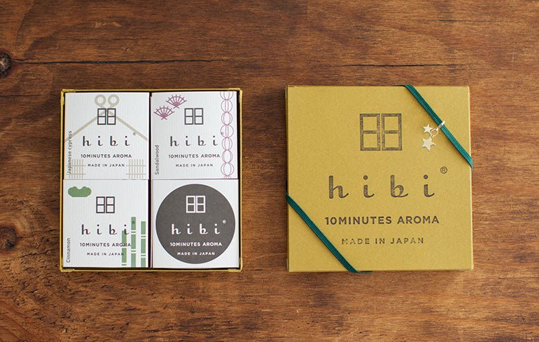Coffret cadeau de 3 encens Hibi - boutique décoration Montreal
