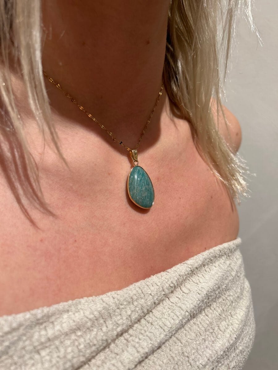 Collier Amazonite - boutique décoration Montreal
