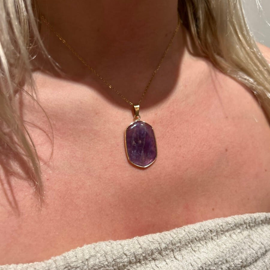 Collier Améthiste - boutique décoration Montreal