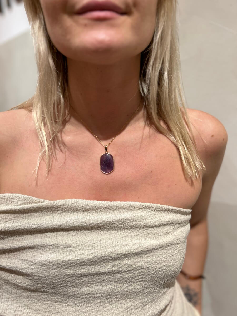 Collier Améthiste - boutique décoration Montreal