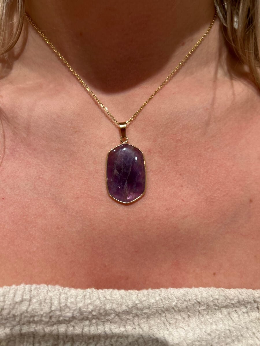 Collier Améthiste - boutique décoration Montreal