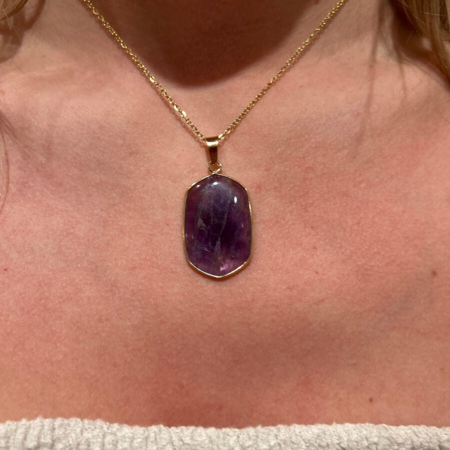 Collier Améthiste - boutique décoration Montreal