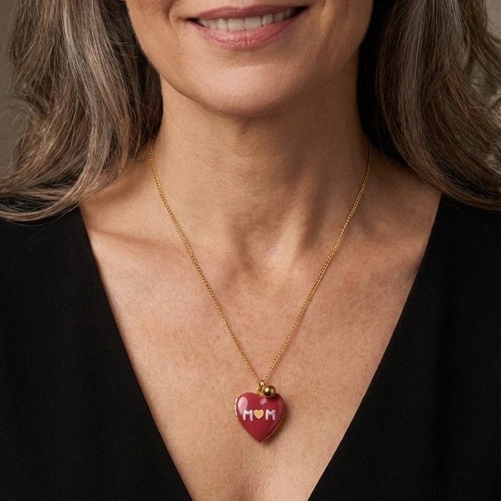 Collier Coeur Mom - boutique décoration Montreal