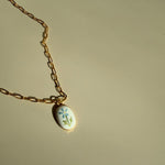 Collier Fleur Bleu - boutique décoration Montreal