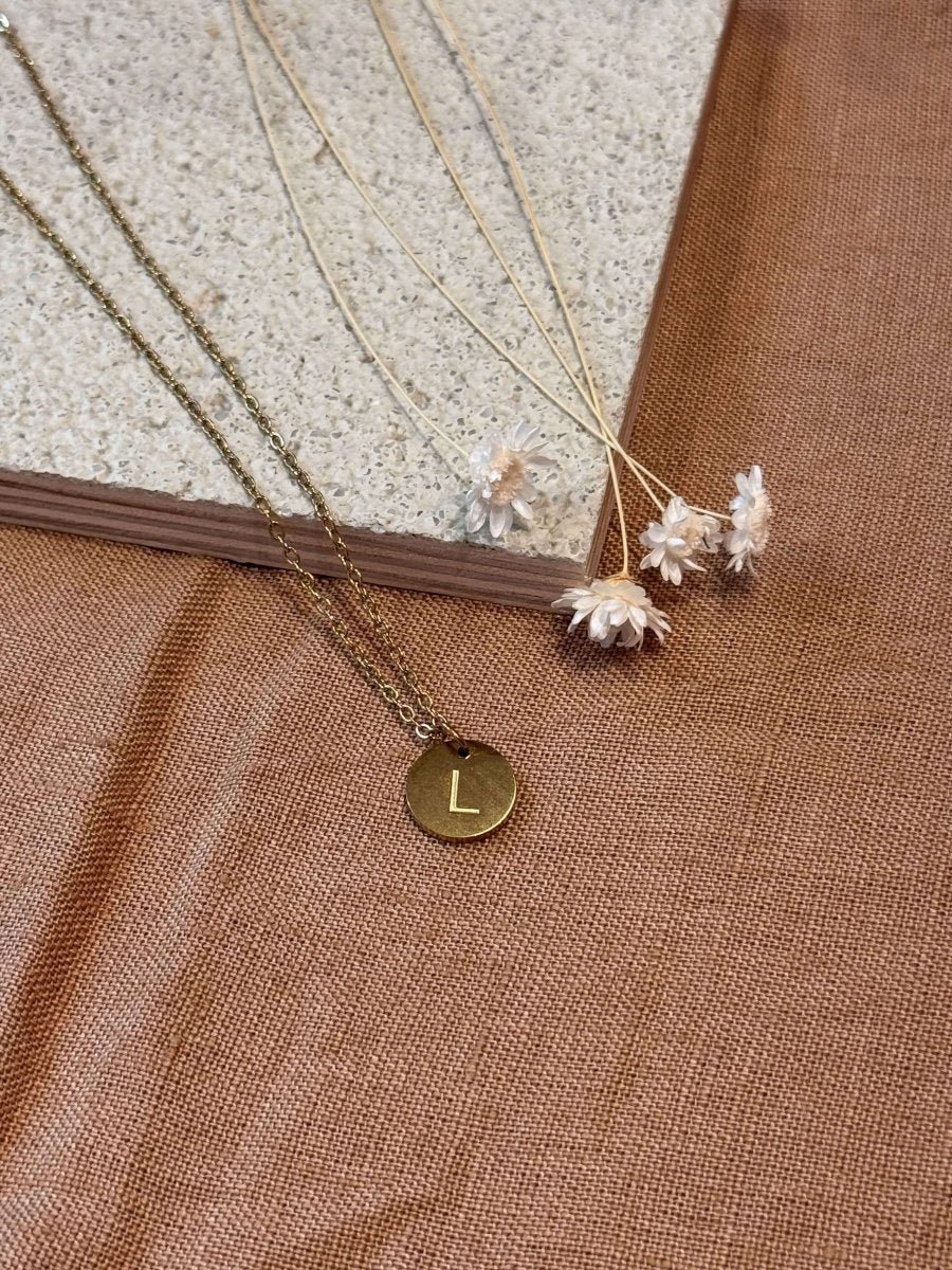 Collier Lettre - boutique décoration Montreal