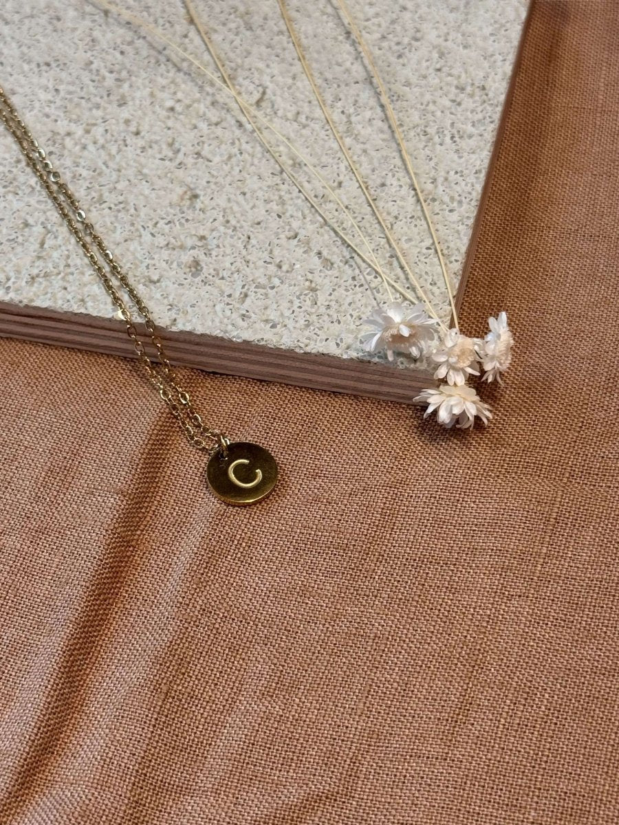 Collier Lettre - boutique décoration Montreal