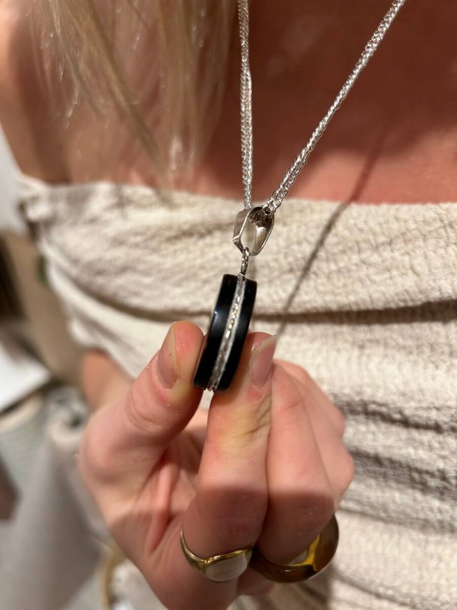 Collier Obsidienne - boutique décoration Montreal