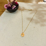 Collier Orange - boutique décoration Montreal