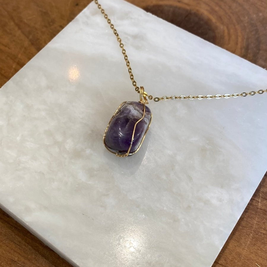Collier Pierre Naturelle - boutique décoration Montreal