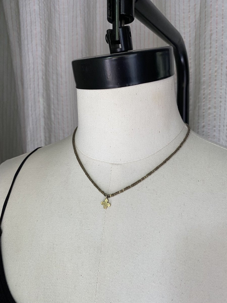 Collier - Trefle - SB - Jewelry - boutique décoration Montreal
