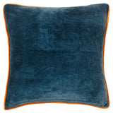 Coussin en velours imprimé Georgia - Bleu roi - boutique décoration Montreal