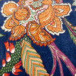 Coussin en velours imprimé Georgia - Bleu roi - boutique décoration Montreal