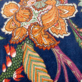 Coussin en velours imprimé Georgia - Bleu roi - boutique décoration Montreal