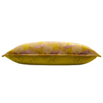 Coussin Lorenzo - Velours Jacquard - Ocre - boutique décoration Montreal