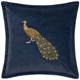 Coussin Mayura Bleu Minuit - Velours - Coussin - boutique décoration Montreal