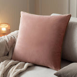Coussin Meridian en velours rose/doré - boutique décoration Montreal