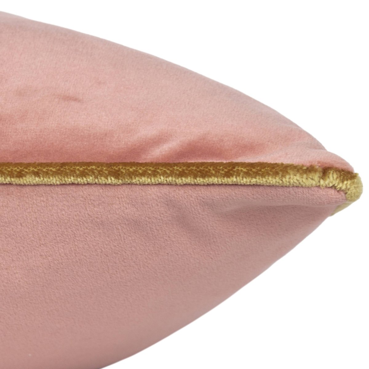 Coussin Meridian en velours rose/doré - boutique décoration Montreal