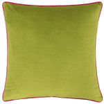 Coussin Méridien en velours vert citron/rose vif - boutique décoration Montreal