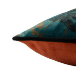 Coussin Tropica guépard bleu canard - boutique décoration Montreal