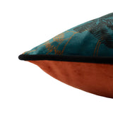 Coussin Tropica guépard bleu canard - boutique décoration Montreal