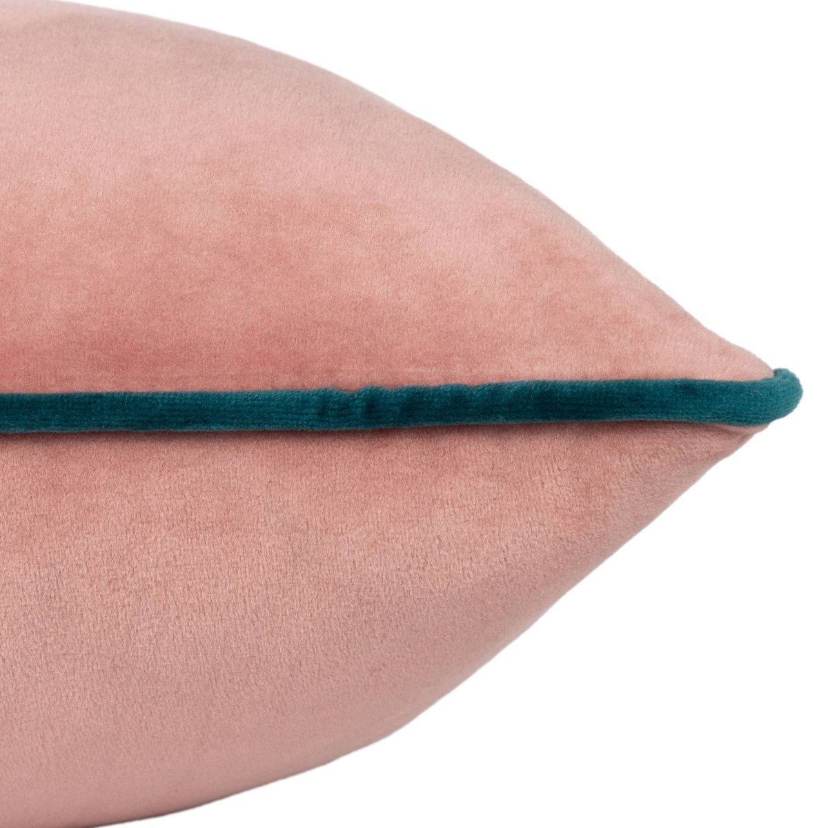 Coussin velours Meridian, finition bleu sarcelle - Coussin - boutique décoration Montreal