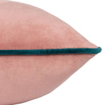 Coussin velours Meridian, finition bleu sarcelle - Coussin - boutique décoration Montreal