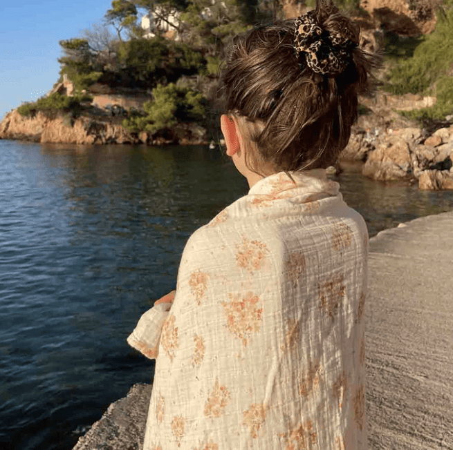 Couverture à langer - Bouquet - boutique décoration Montreal