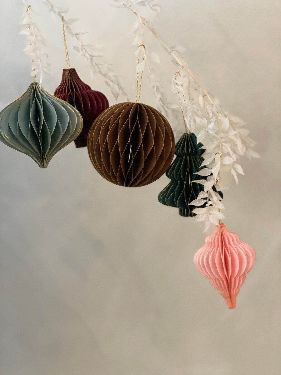 Décoration de Noël en papier - boutique décoration Montreal