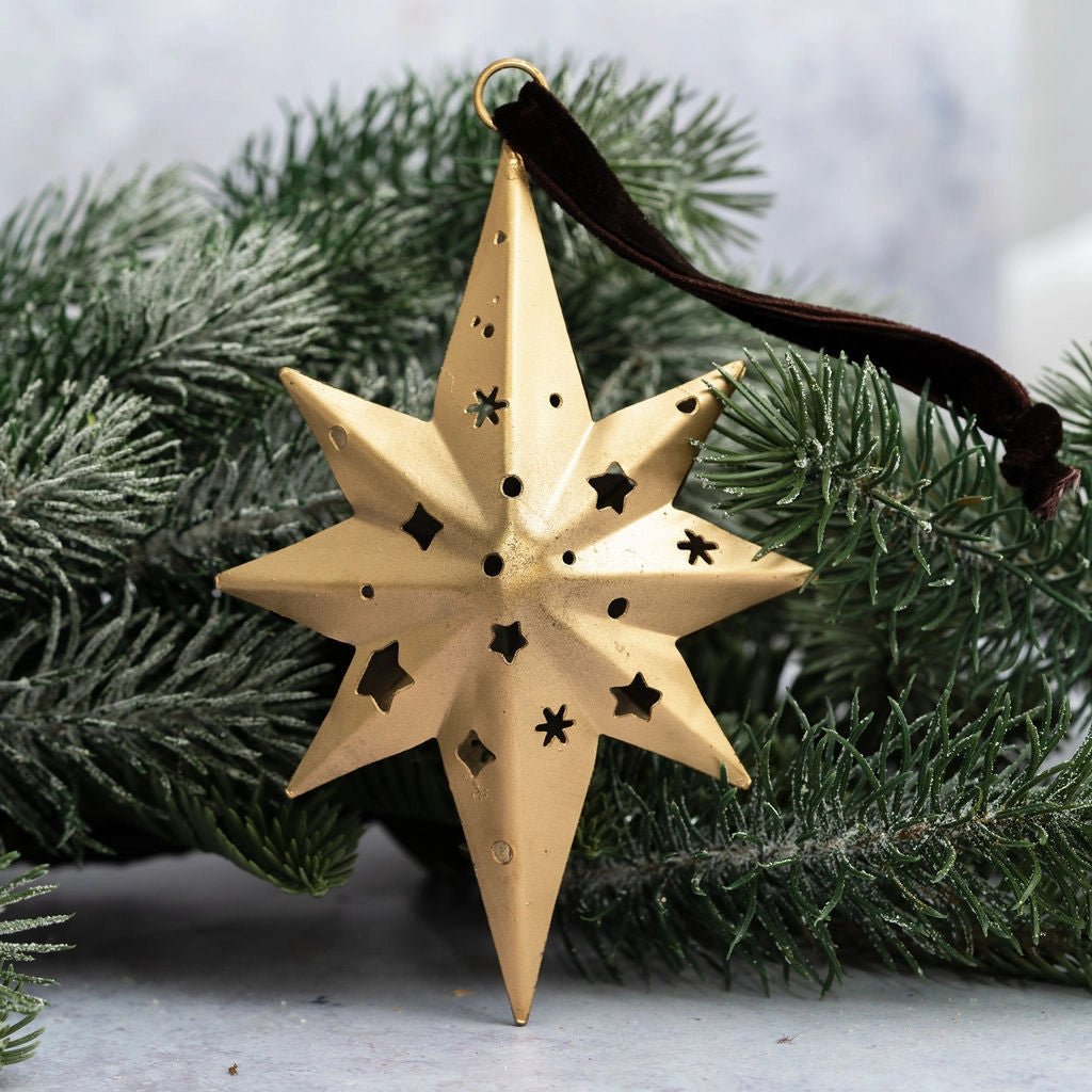 Décoration suspendue en fer doré décoratif Altair - boutique décoration Montreal