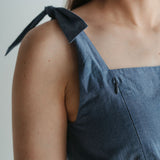 Rosalie - Robe d'allaitement et de maternité Bleue