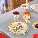 Assiette pour enfants - Bleu - Imprimé Nathalie Lété