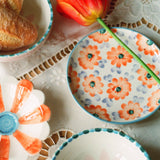 Assiette à gâteau - peint à la main