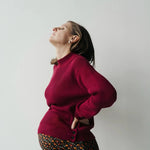 Emile - Chandail Bordeaux - boutique décoration Montreal