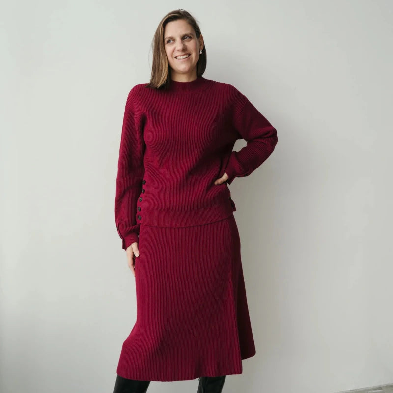 Emile - Chandail Bordeaux - boutique décoration Montreal