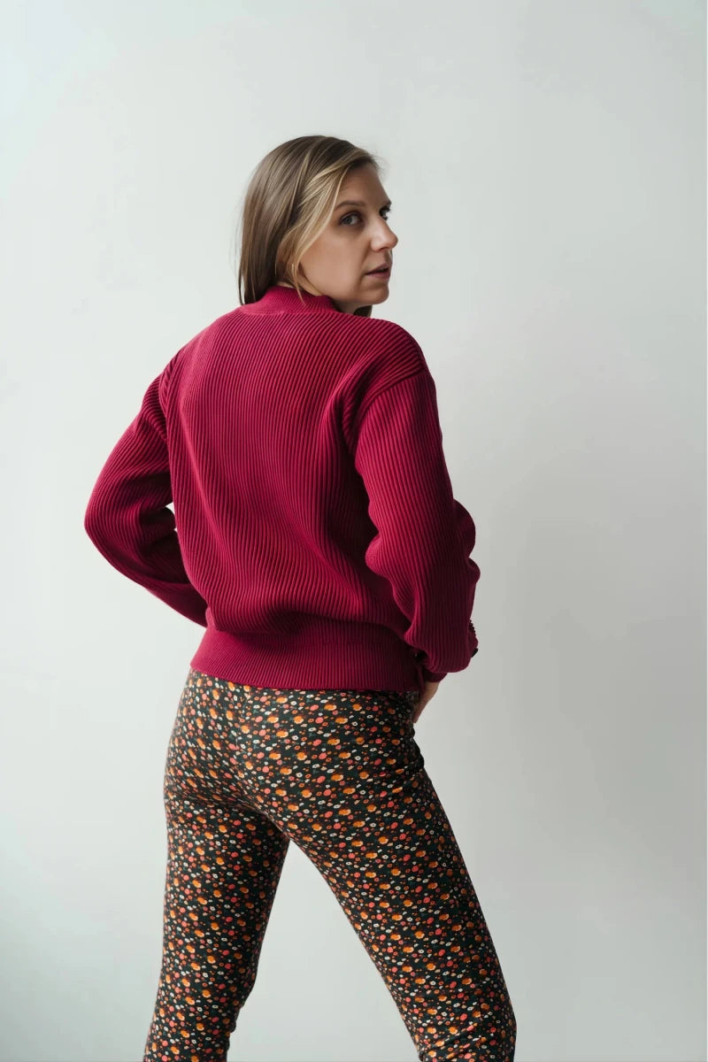 Emile - Chandail Bordeaux - boutique décoration Montreal