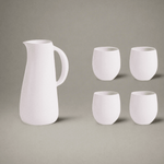 Ensemble Cruche & 4 Tasses en Grès - Plate - boutique décoration Montreal