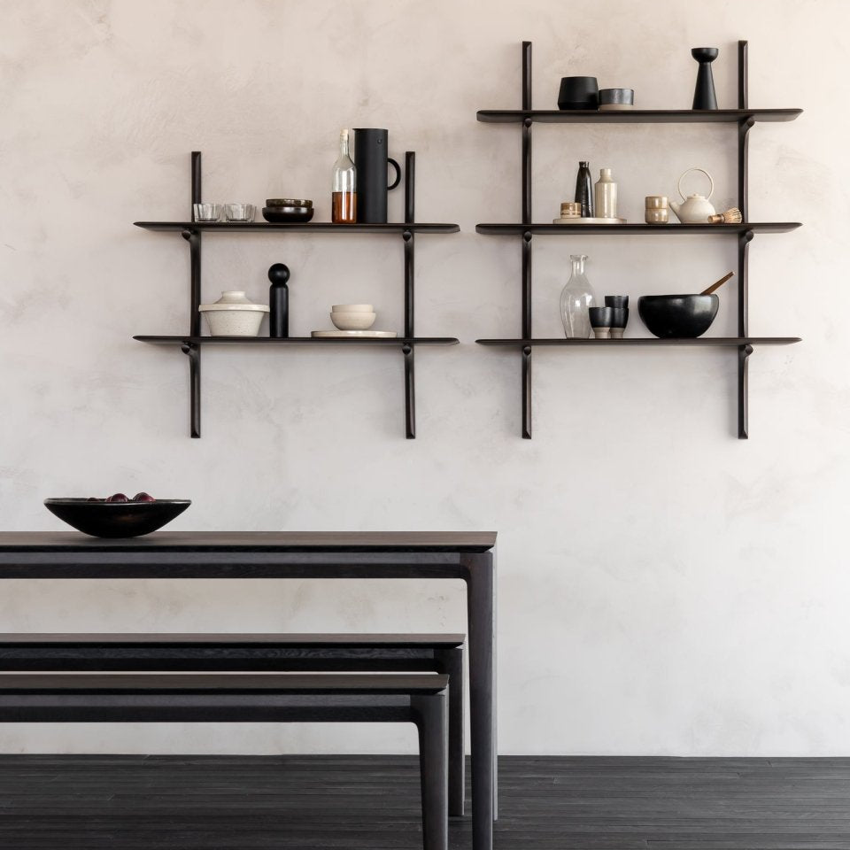Étagères PI - Acajou Foncé - boutique décoration Montreal