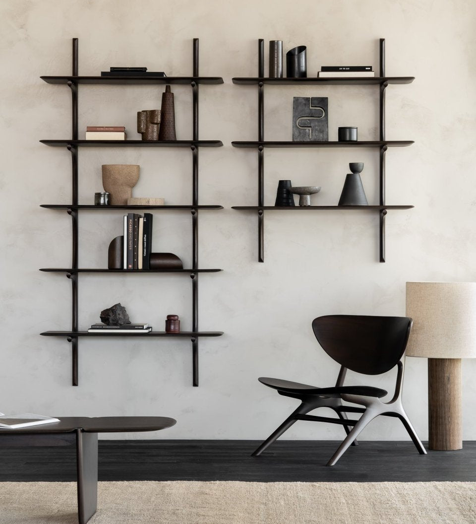 Étagères PI - Acajou Foncé - boutique décoration Montreal