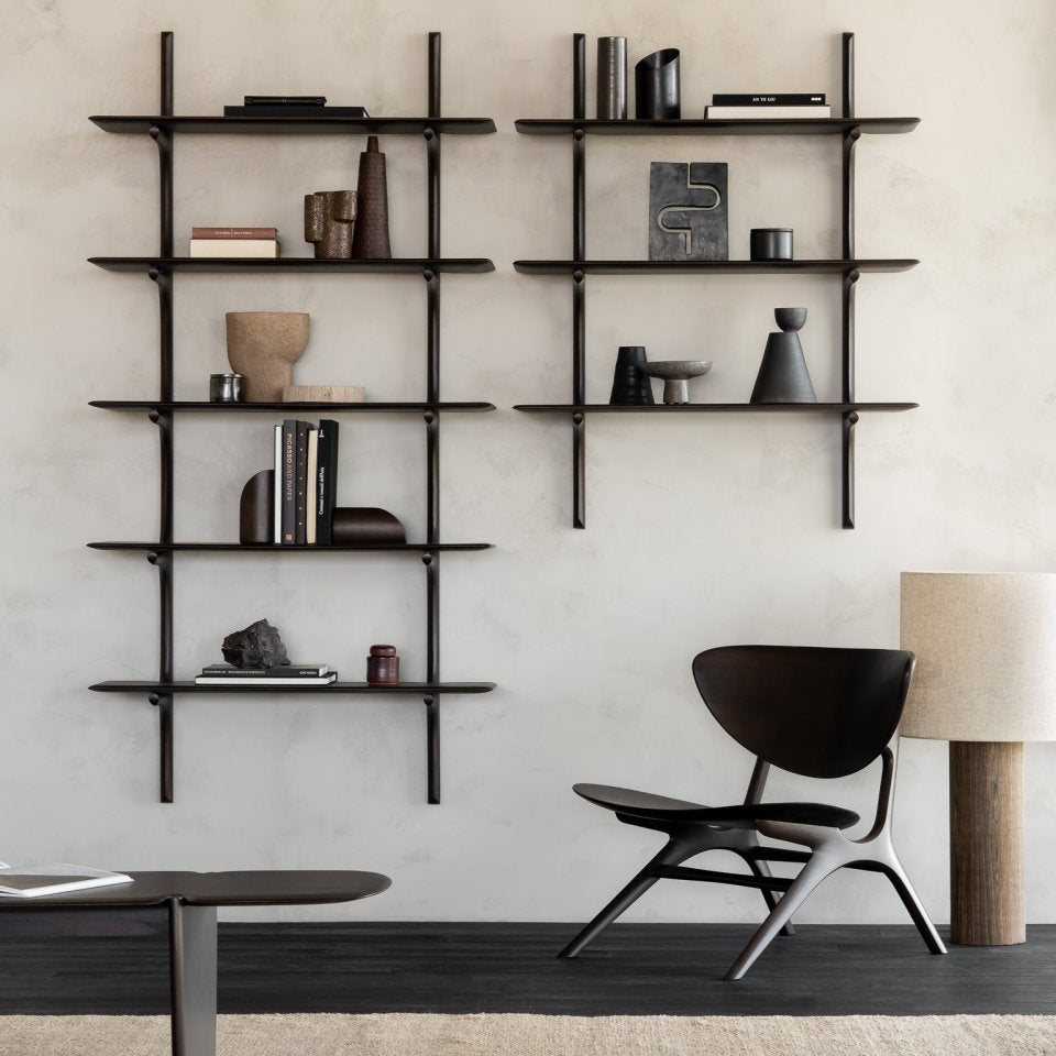 Étagères PI - Acajou Foncé - boutique décoration Montreal