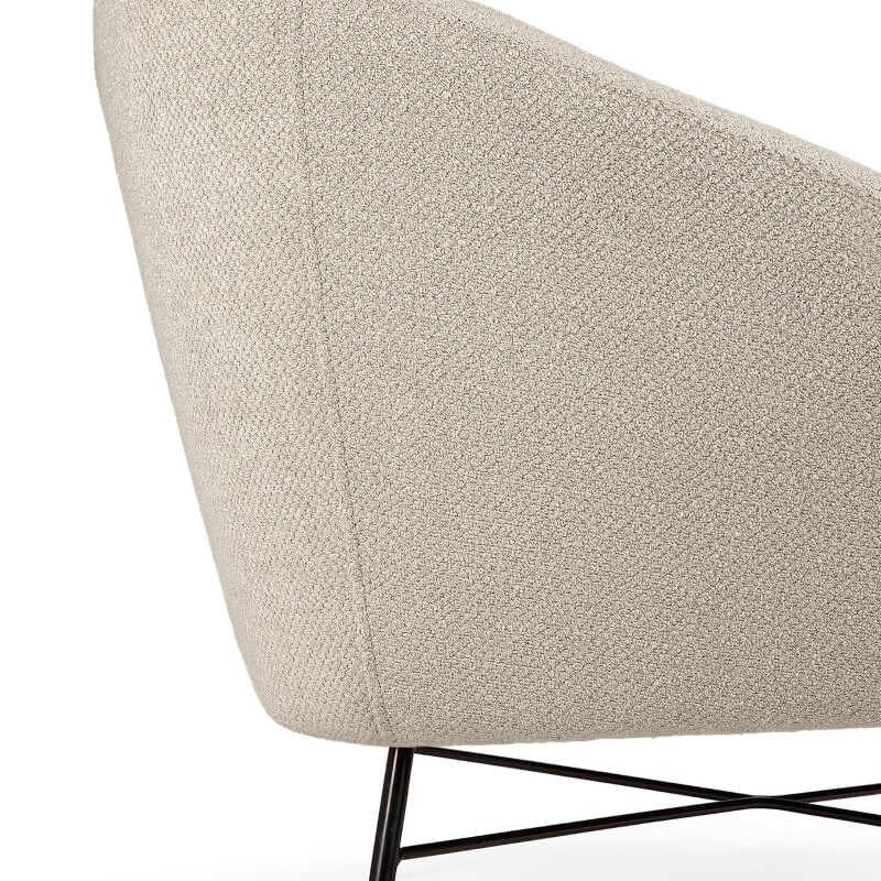Fauteuil Barrow Blanc - boutique décoration Montreal
