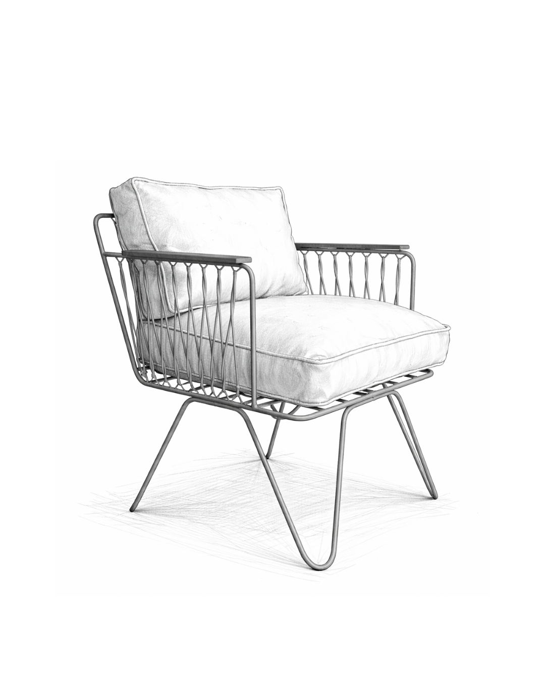 chaise de honoré design, modèle croisette
