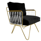 Fauteuil Croisette Honoré - Velours - PRECOMMANDE - boutique décoration Montreal