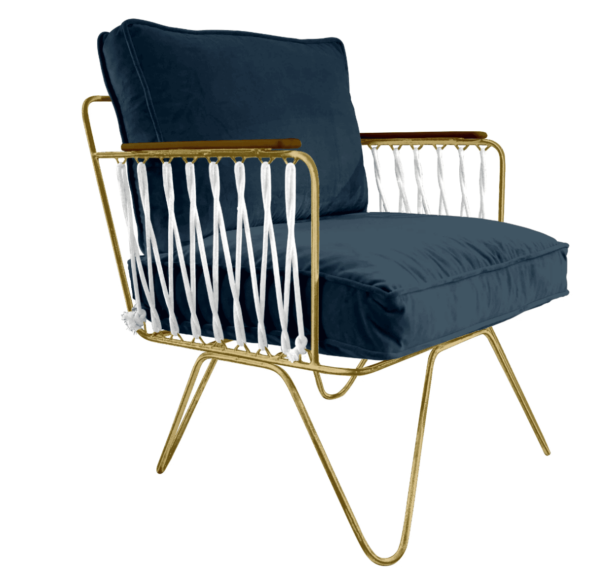 Fauteuil Croisette Honoré - Velours - PRECOMMANDE - boutique décoration Montreal