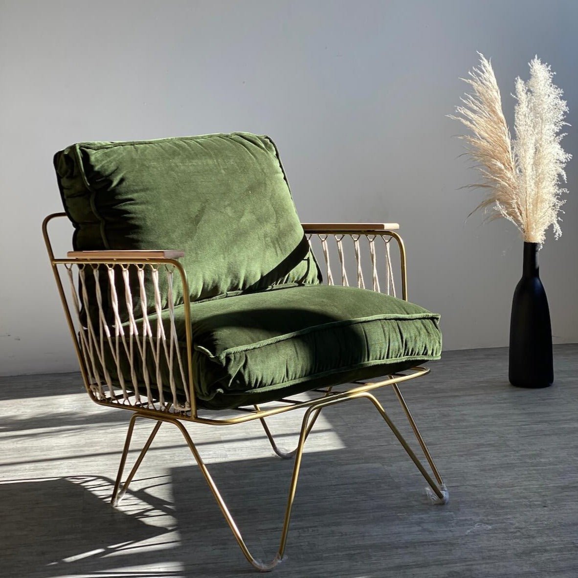 Fauteuil Croisette Honoré - Velours - PRECOMMANDE - boutique décoration Montreal