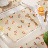 4 sets de table -  Fruits Oranges - Intérieur/Extérieur