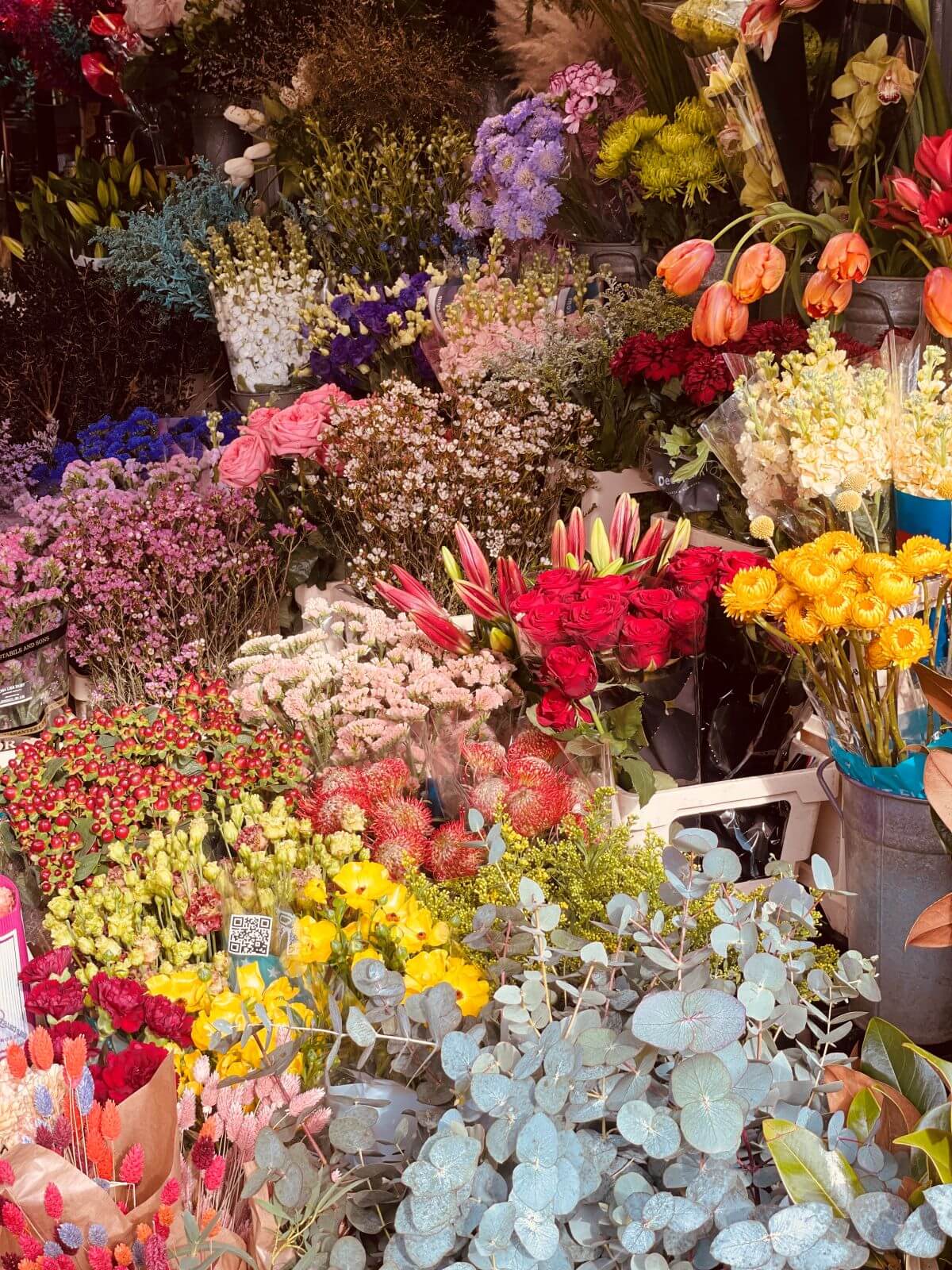 bouquets de fleurs londres, couleurs 