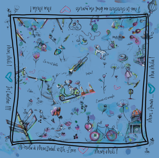 Foulard Maxi - Mili Mila - boutique décoration Montreal